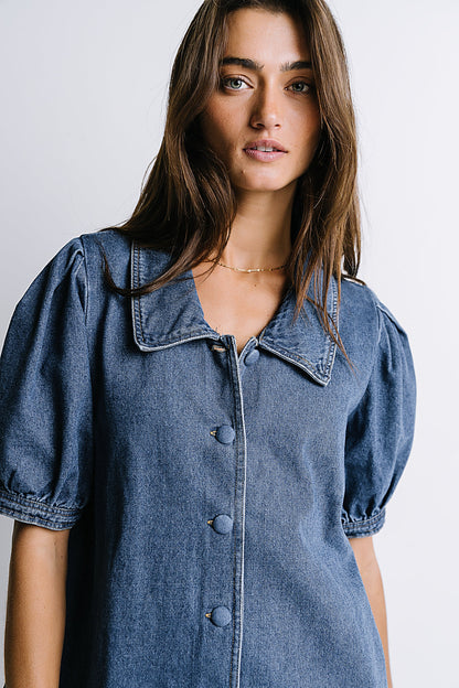 Lola Denim Baby Doll Dress - FINAL SALE