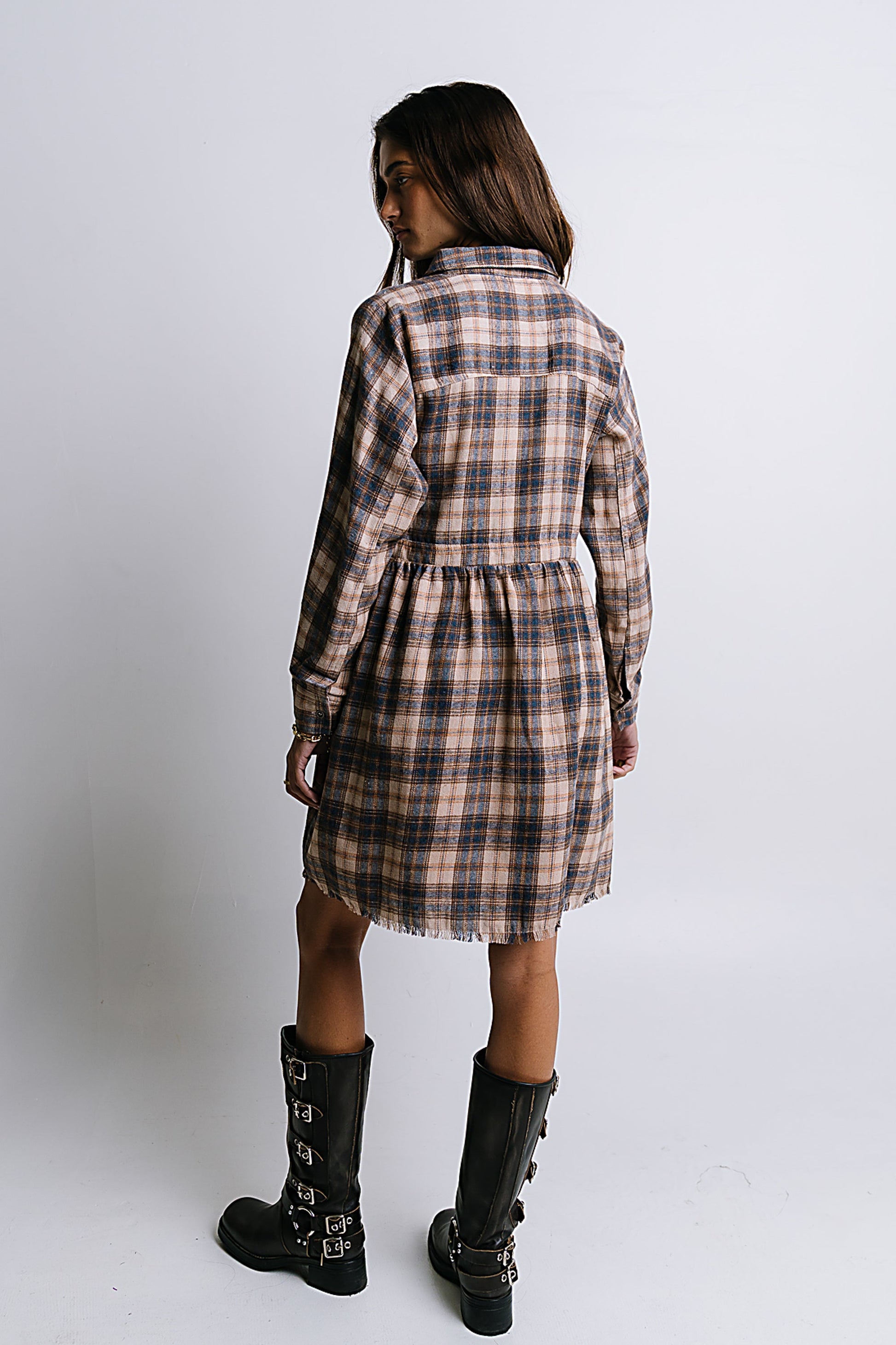 Karrie Plaid Mini Dress - FINAL SALE