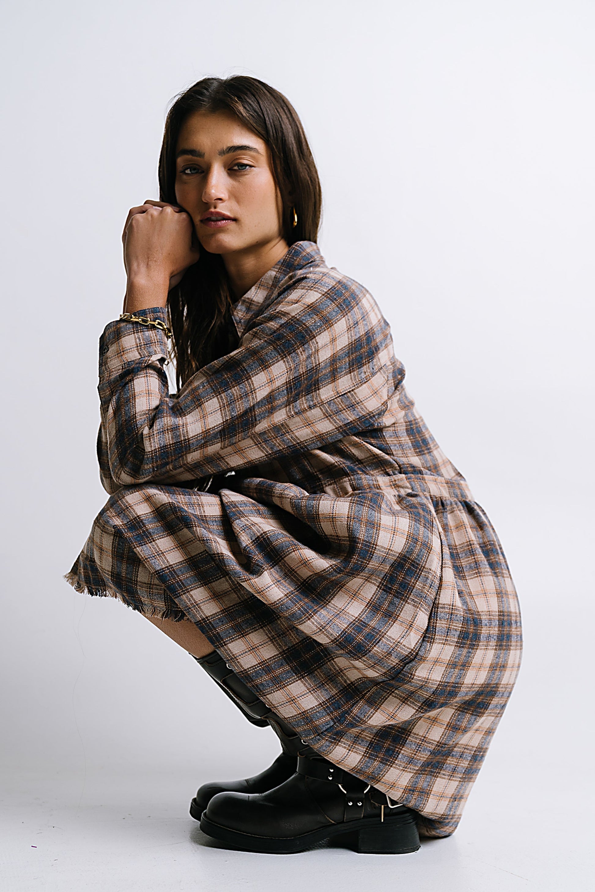 Karrie Plaid Mini Dress - FINAL SALE