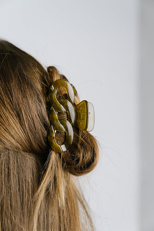 Jenny Claw Clip in Green