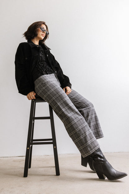 Fisher Plaid Wide Leg Pants