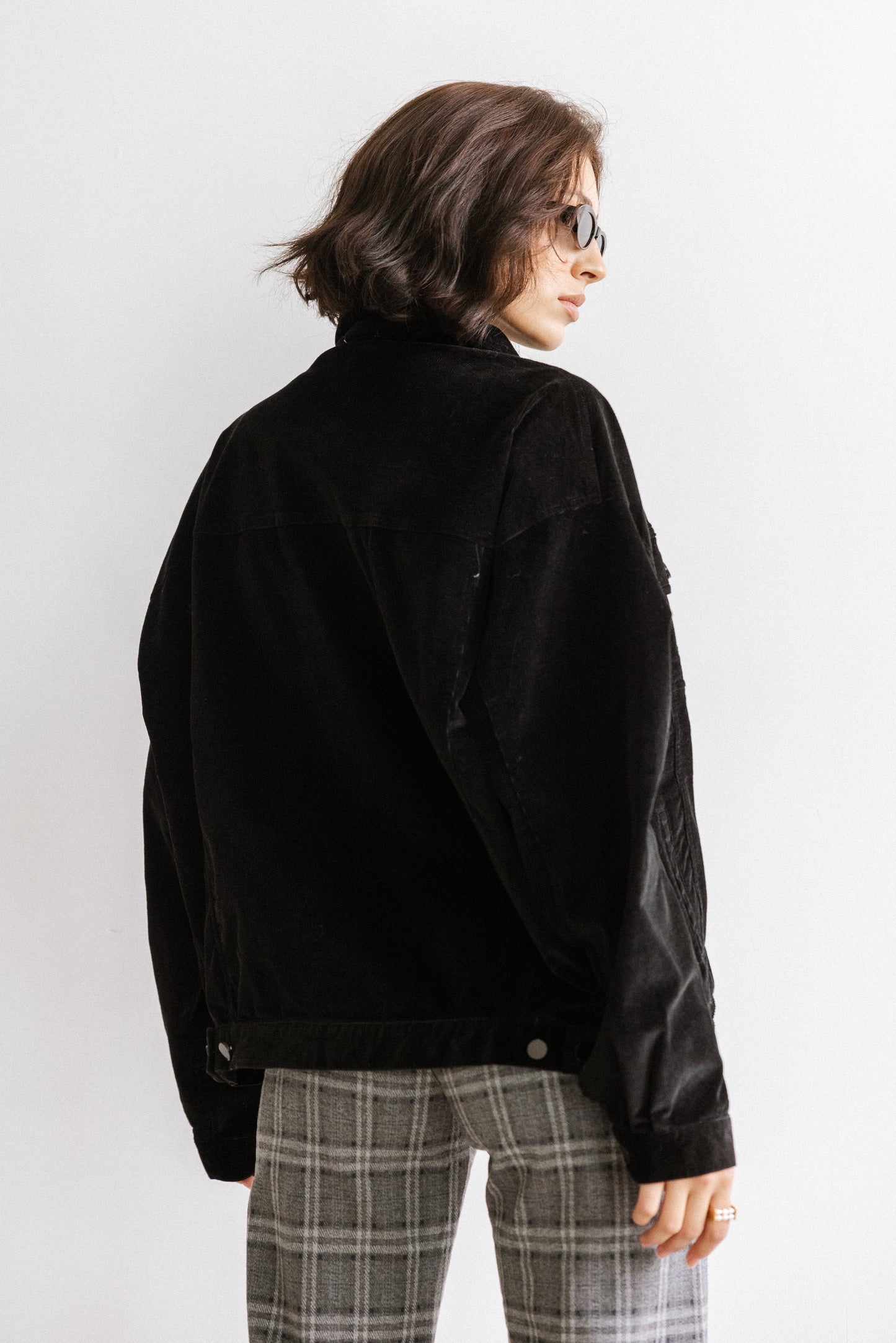 Sarah Corduroy Jacket in Black