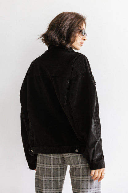Sarah Corduroy Jacket in Black