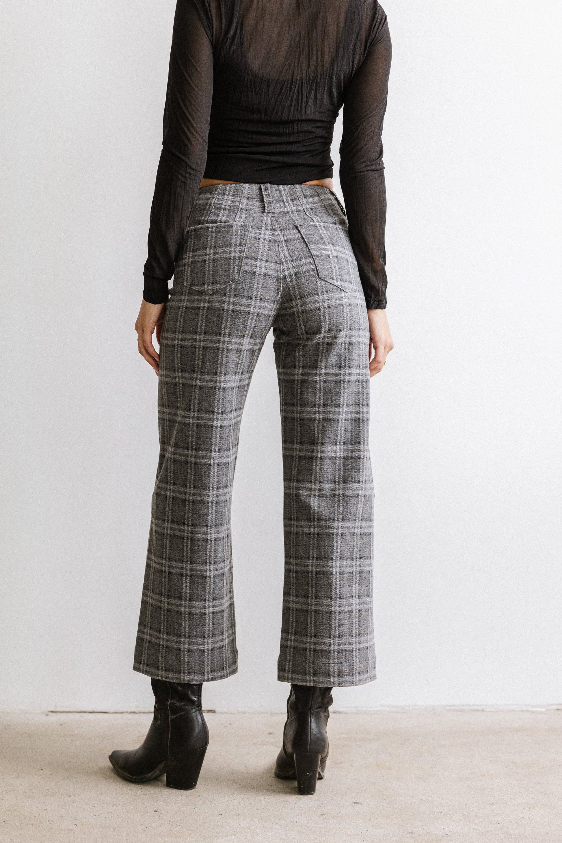 Fisher Plaid Wide Leg Pants