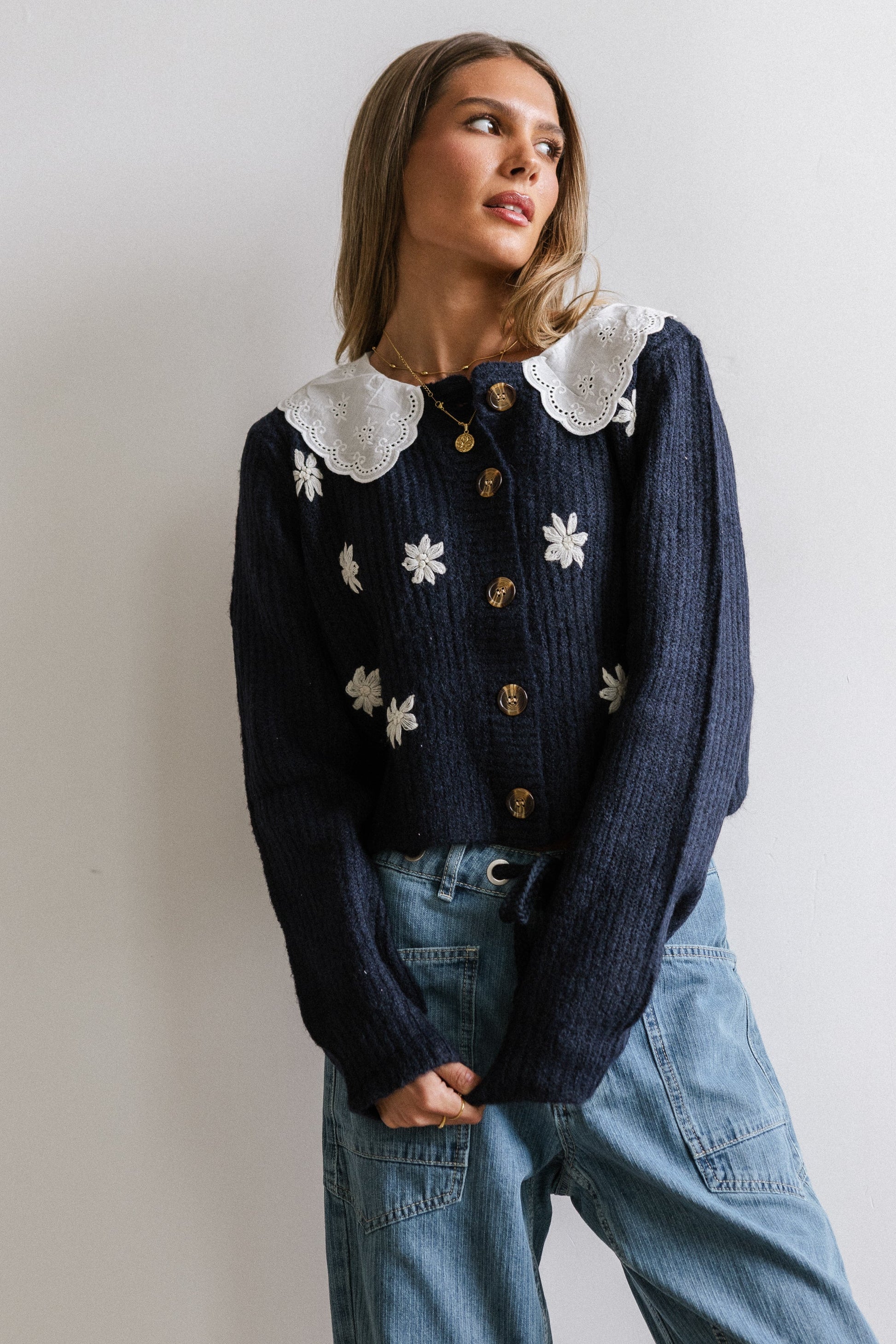 Ricky Embroidered Cardigan - FINAL SALE