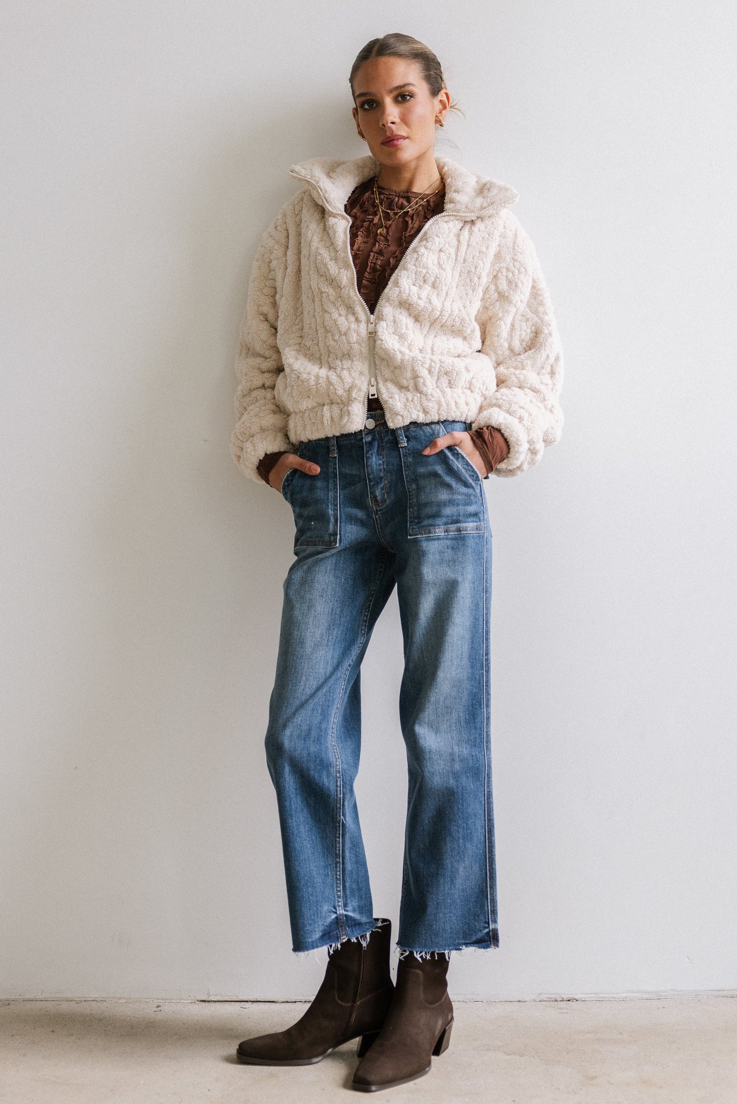 Minnie Sherpa Bomber Jacket - FINAL SALE
