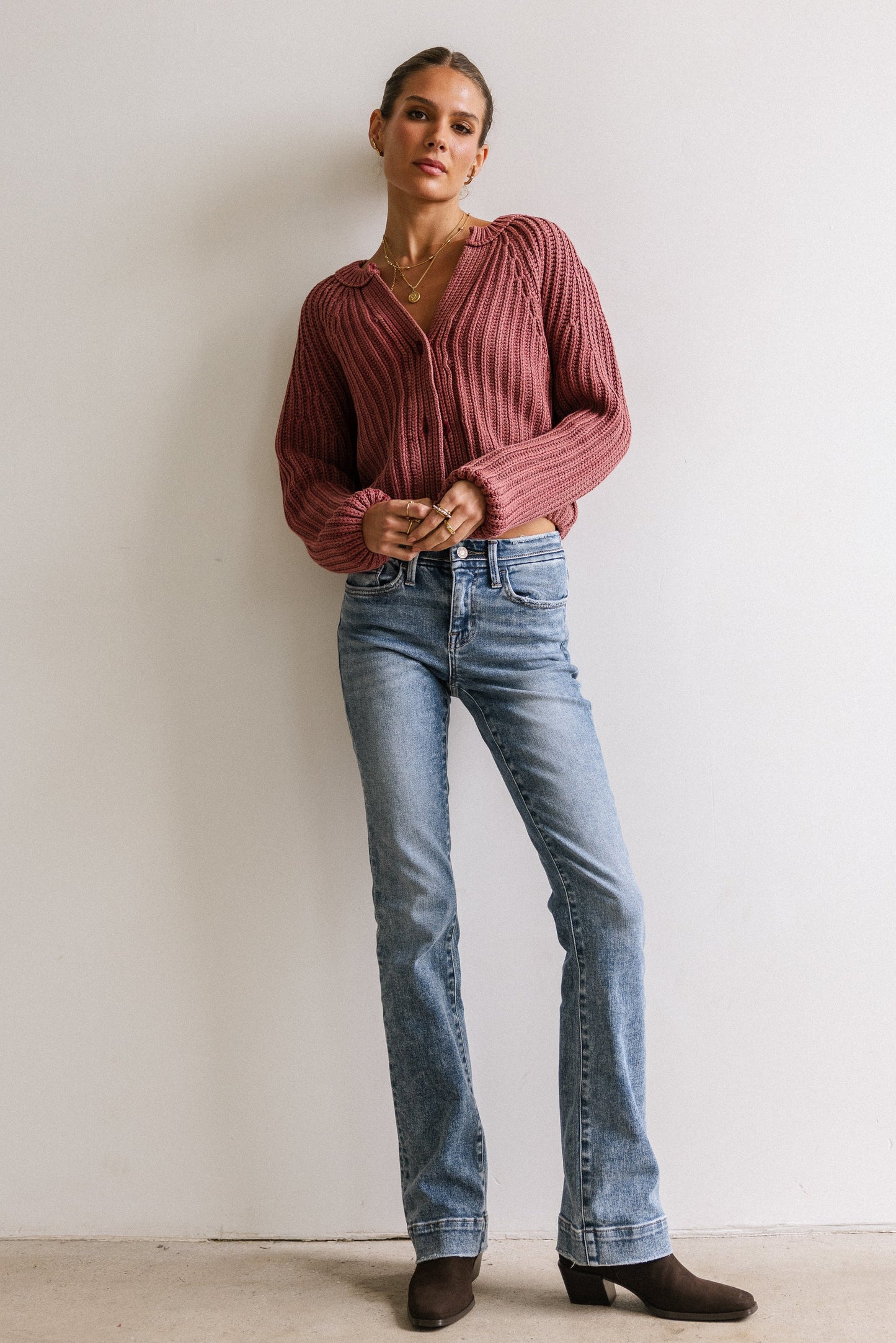 Katie Knit Cardigan in Red - FINAL SALE