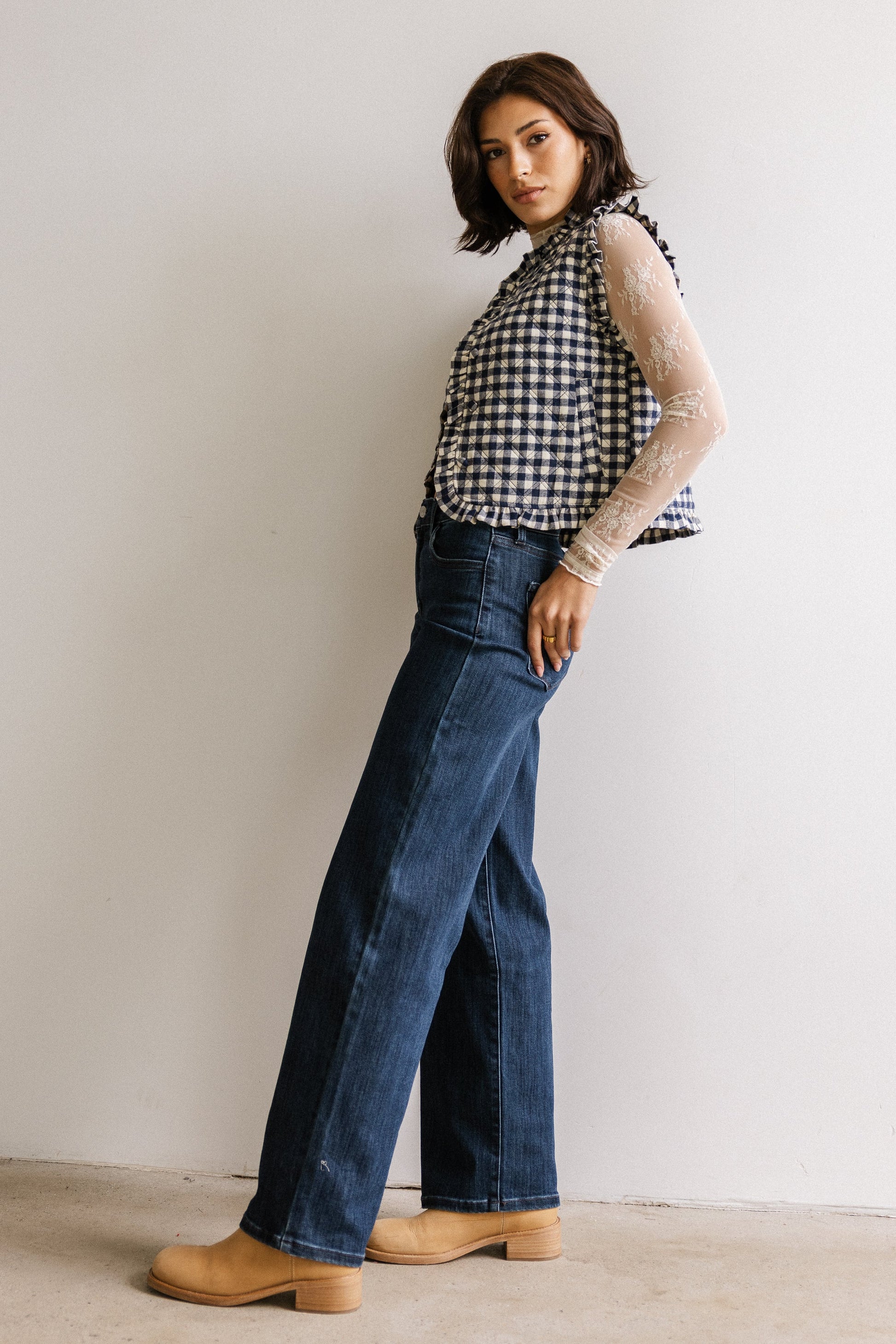 Betsy Gingham Vest - FINAL SALE