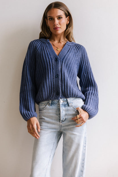 Katie Knit Cardigan in Navy - FINAL SALE