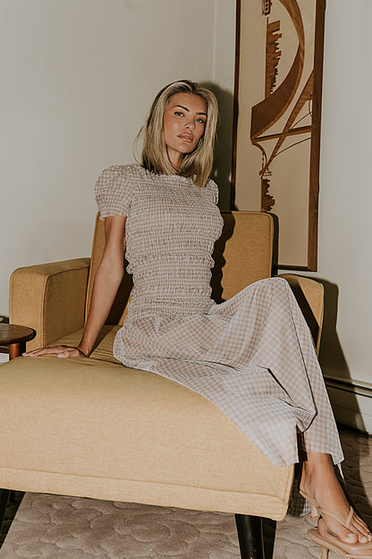 Daisy Gingham Maxi Dress - FINAL SALE
