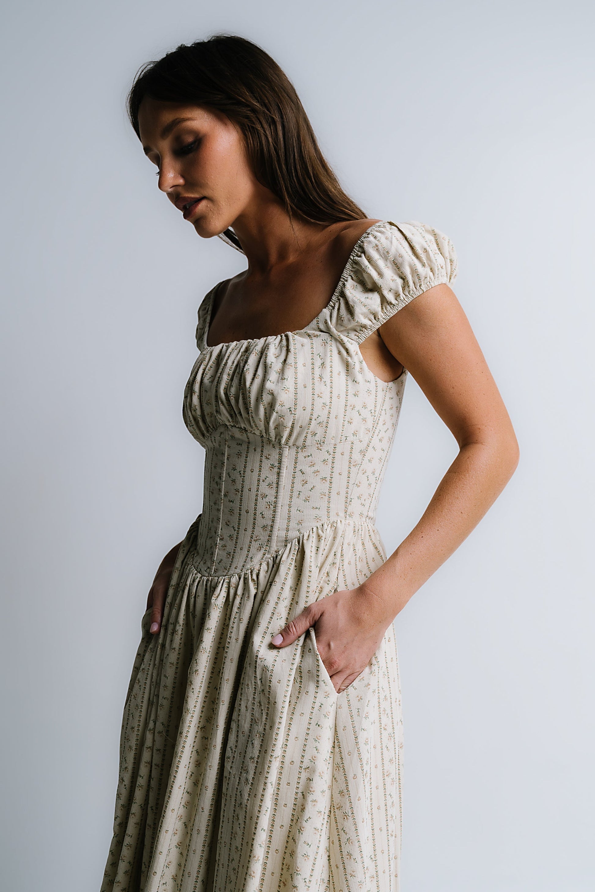 Oaklynn Corset Midi Dress - FINAL SALE