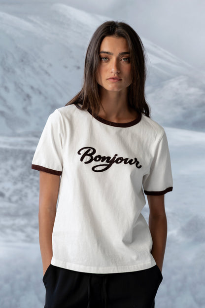 Bonjour Knit Top in Brown