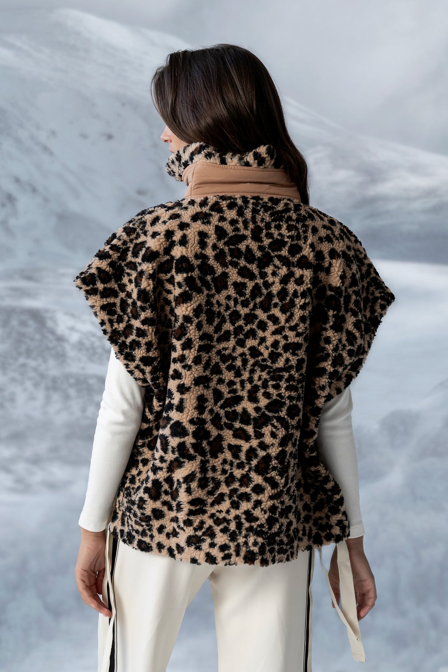 Pennie Leopard Sherpa Vest - FINAL SALE