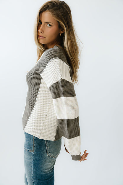 Dahlia Waffle Knit Sweater - FINAL SALE