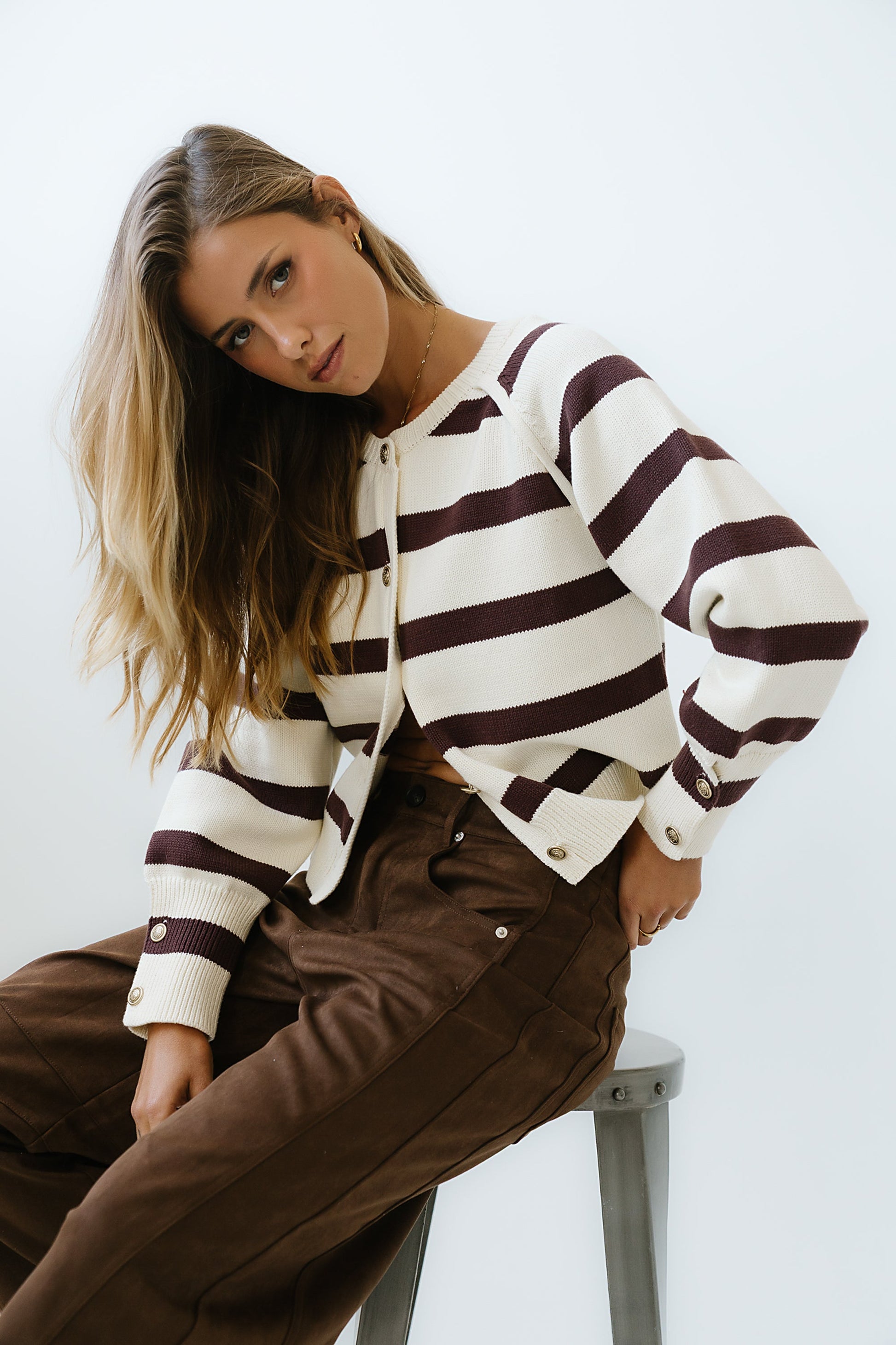 Nancie Striped Cardigan - FINAL SALE