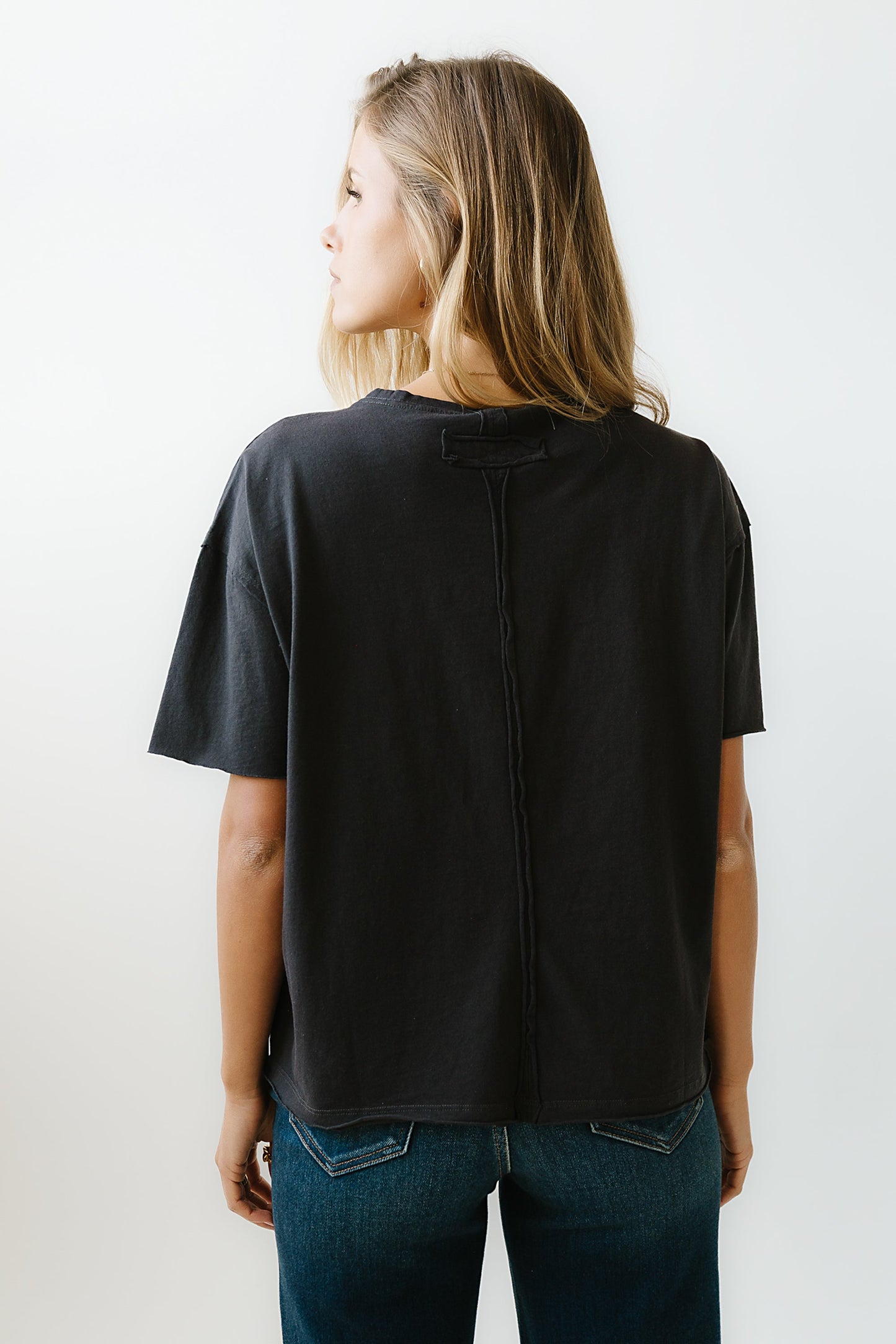Abby Oversized Tee in Black - FINAL SALE