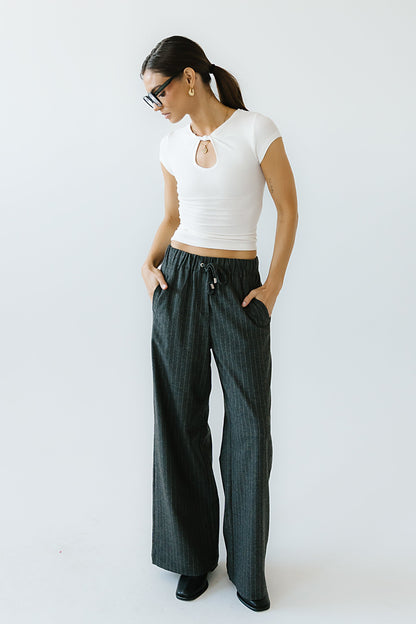 Leslie Cutout Top in White