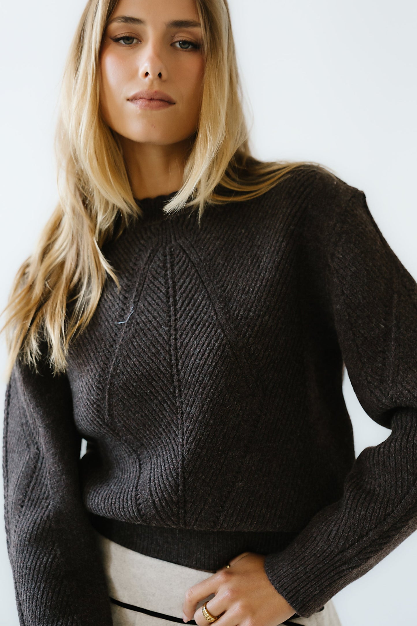 Bostyn Knit Sweater in Brown