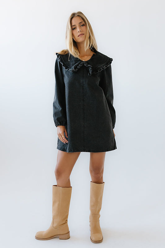 Iris Denim Babydoll Dress - FINAL SALE