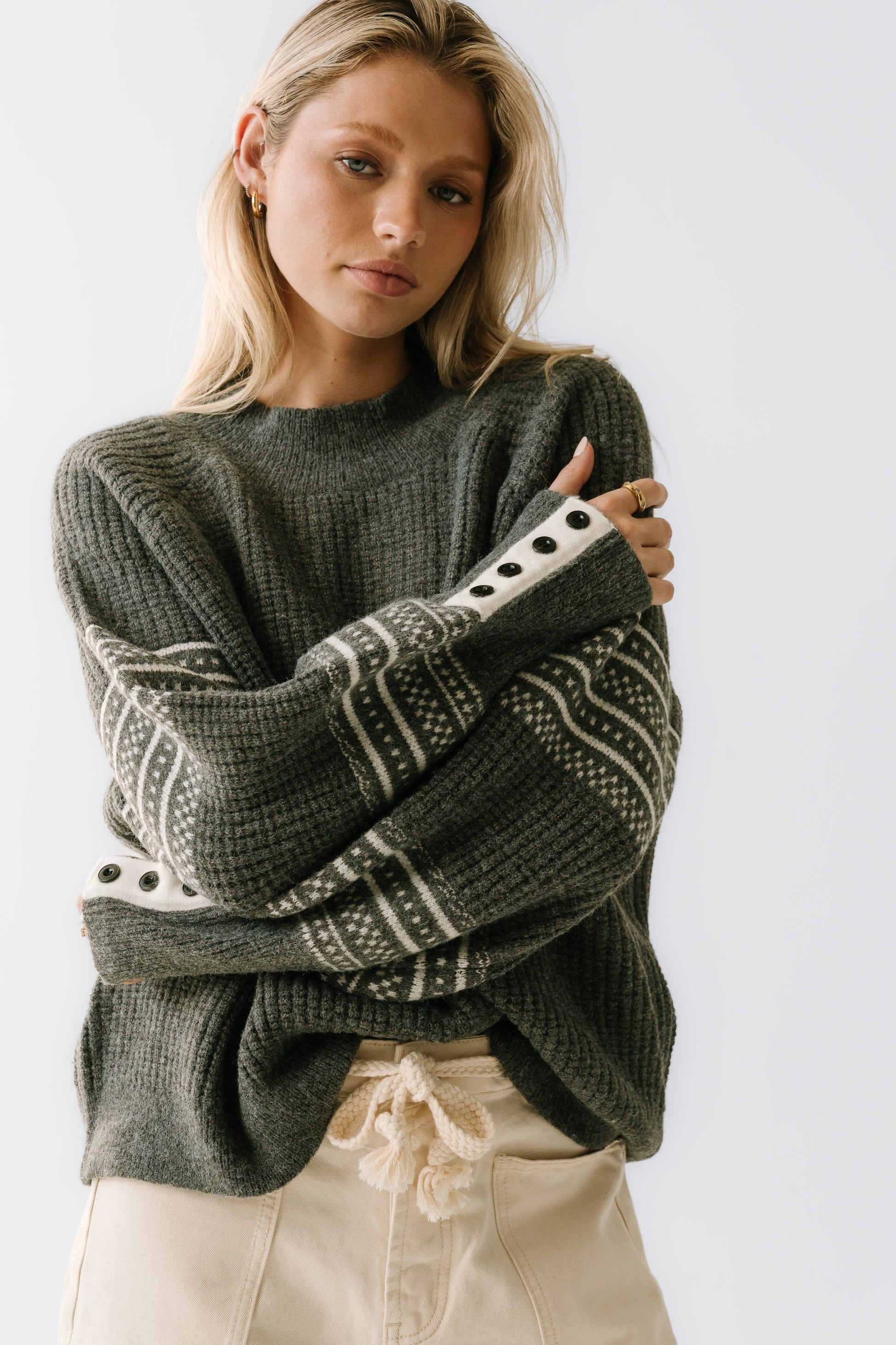 Jayda Oversized Sweater in Grey - FINAL SALE