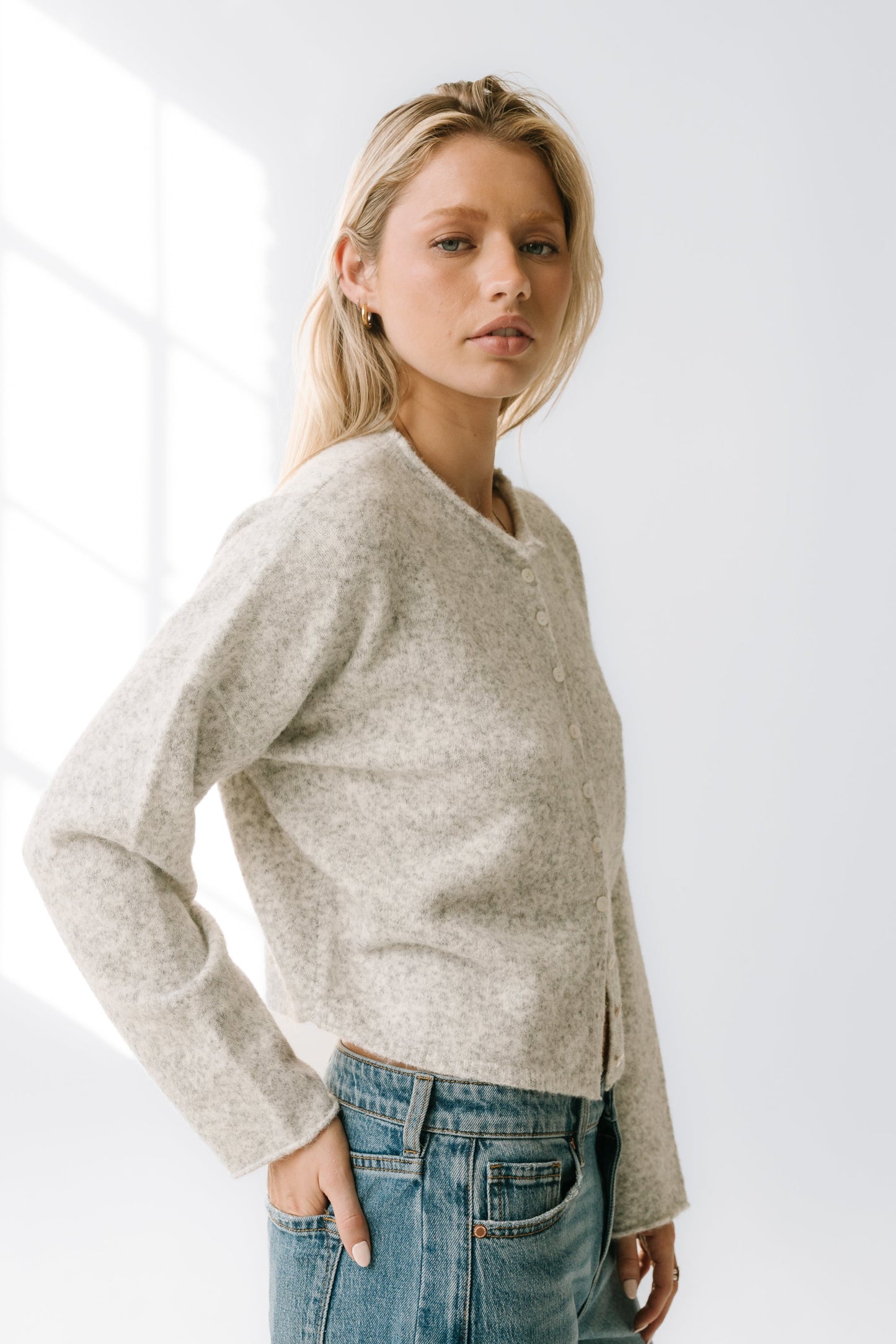 Maci Cardigan in Grey - FINAL SALE