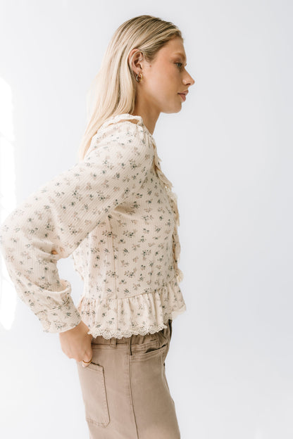 Monty Floral Ruffle Top