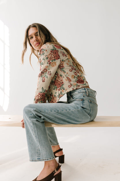 Joanna Floral Cropped Jacket - FINAL SALE