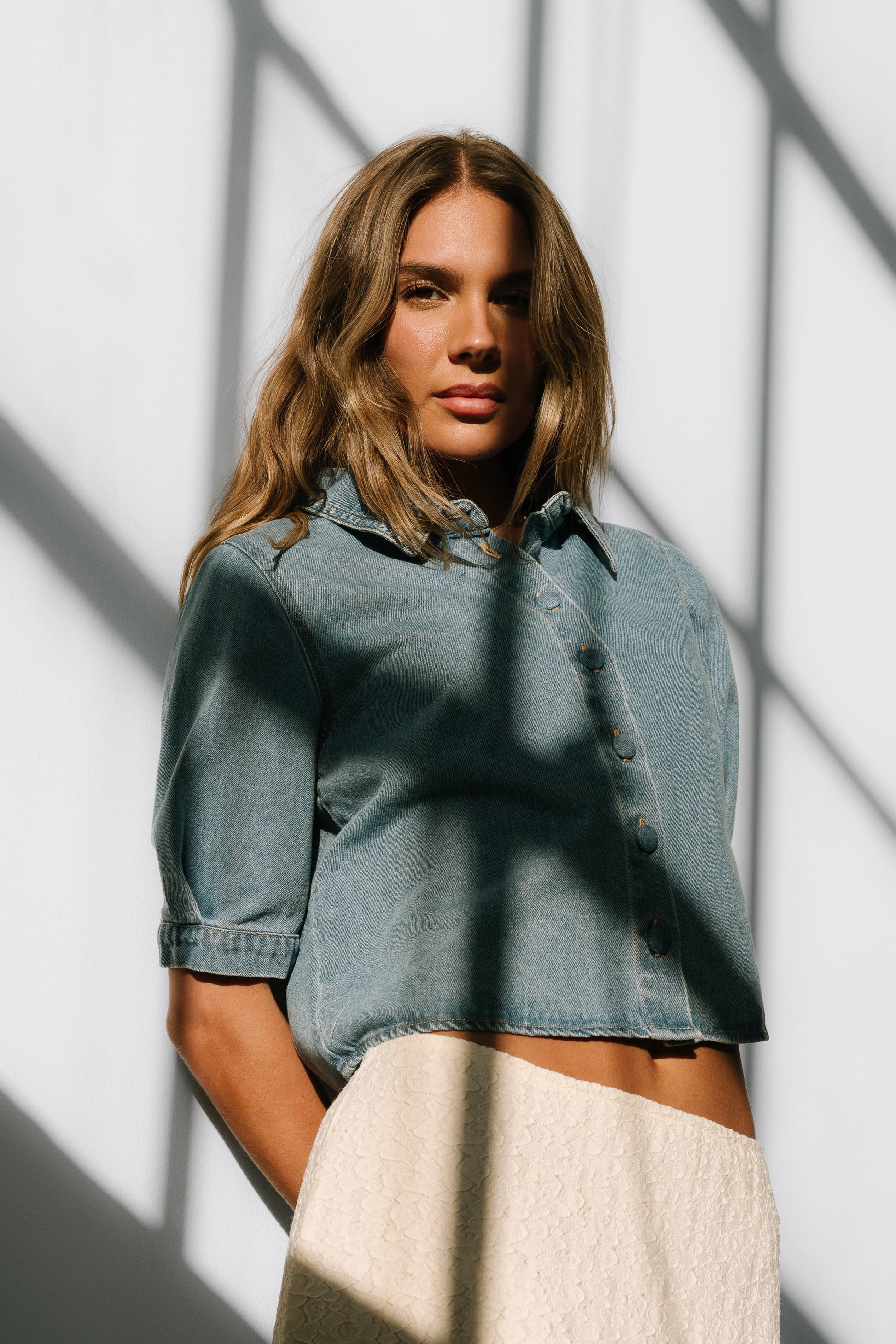 Betty Denim Button Up - FINAL SALE