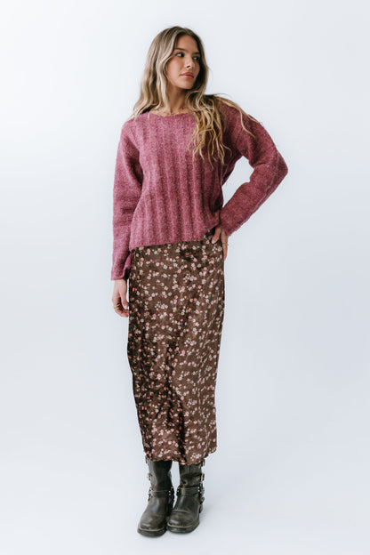 Zamara Ribbed Sweater in Red - FINAL SALE