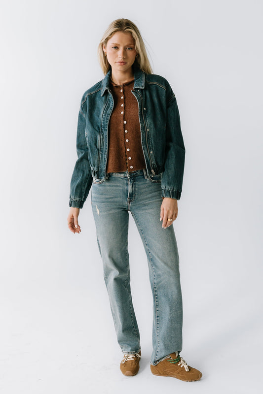 Rosette Denim Jacket