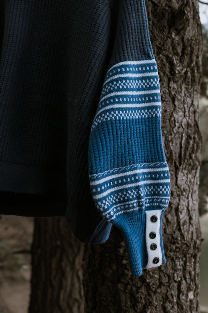 Jayda Oversized Sweater in Blue - FINAL SALE