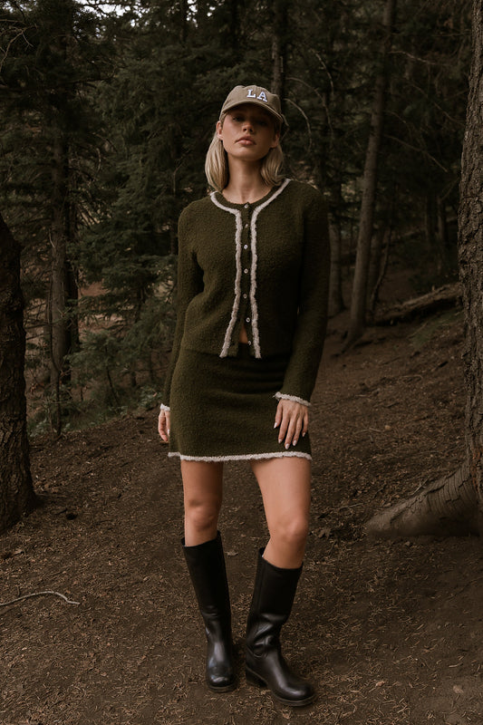 Remy Contrast Cardigan - FINAL SALE