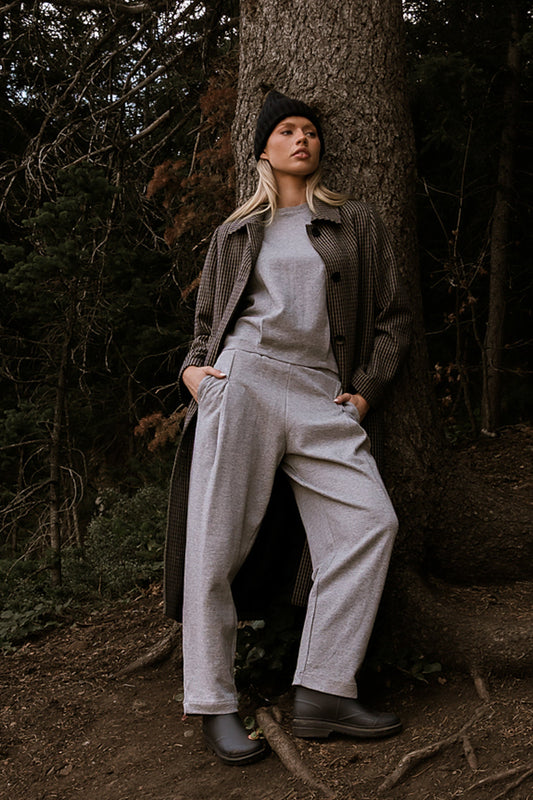Benji Barrel Sweatpants in Grey