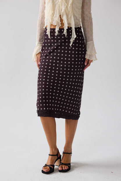 Croft Polka Dot Midi Skirt