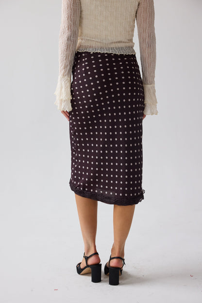 Croft Polka Dot Midi Skirt