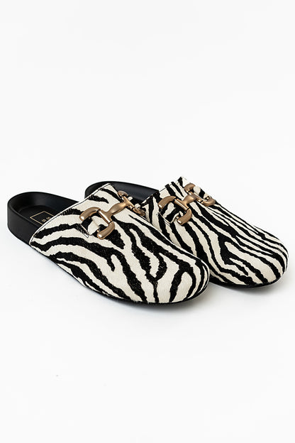 Azalea Clogs in Zebra - FINAL SALE