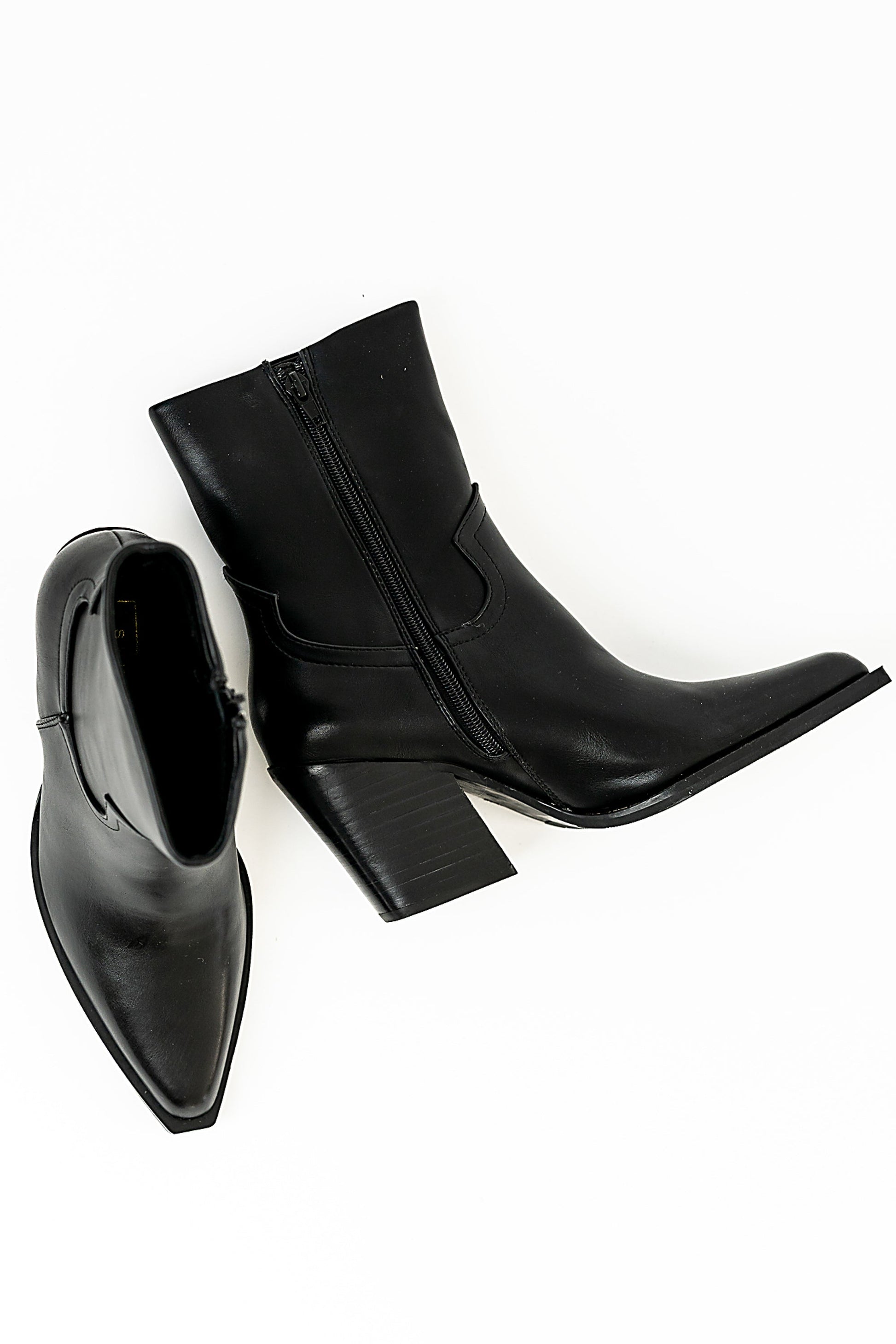 Victoria Angled Heel Boots