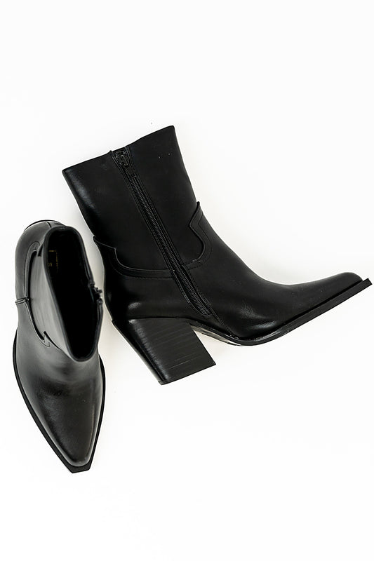Victoria Angled Heel Boots