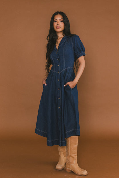 Ivan Denim Midi Dress - FINAL SALE
