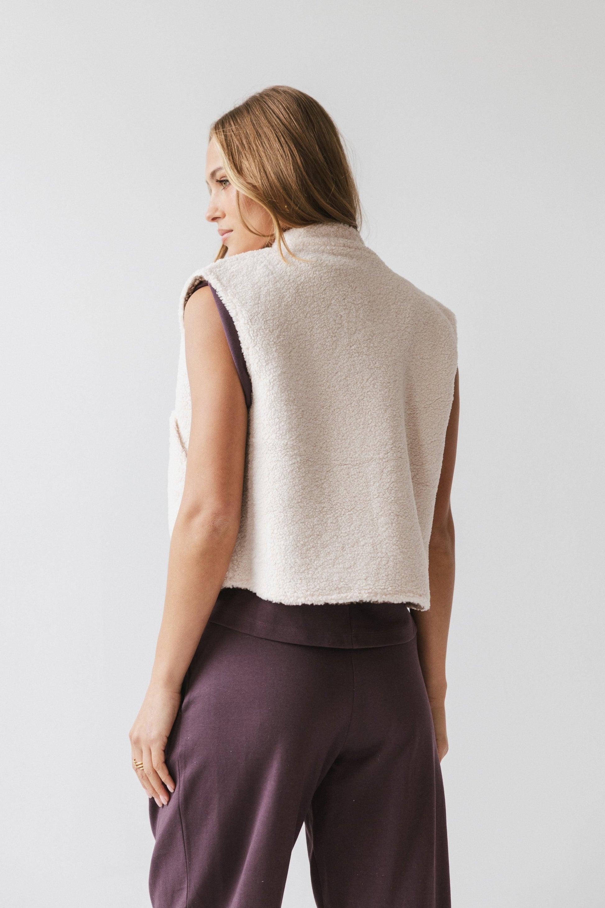 Maddox Reversible Sherpa Vest - FINAL SALE