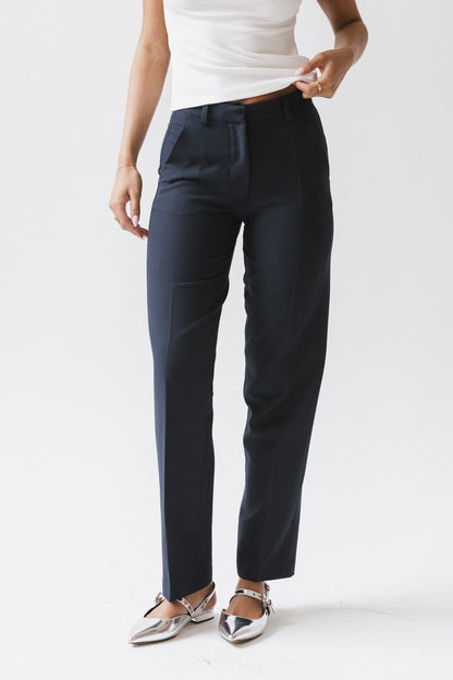 Mitchel Straight Leg Trouser in Navy