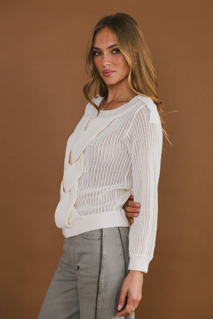 Brynn Braided Sweater