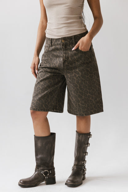 Jessy Leopard Bermuda Shorts - FINAL SALE