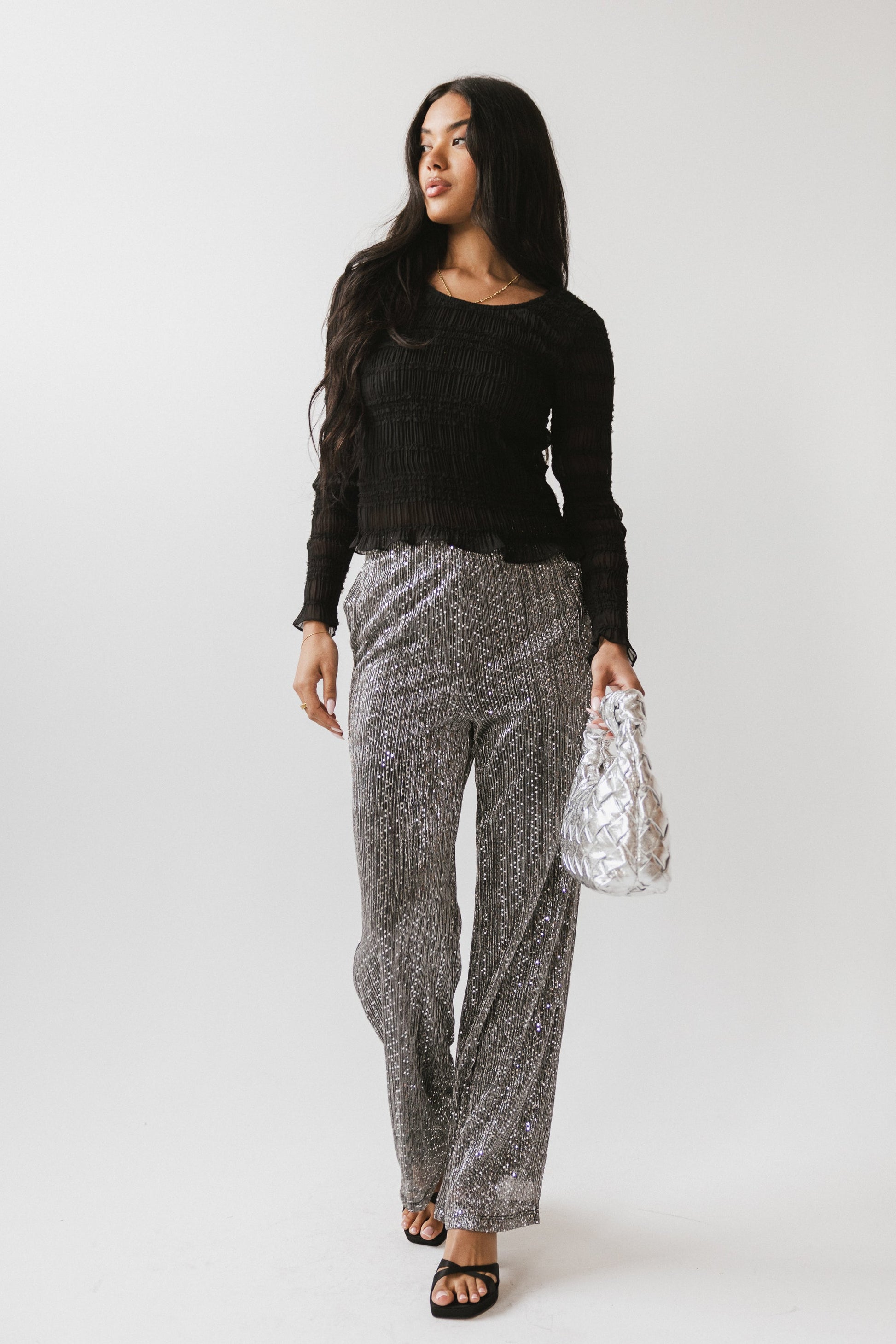 Clara Sparkly Wide Leg Pants - FINAL SALE