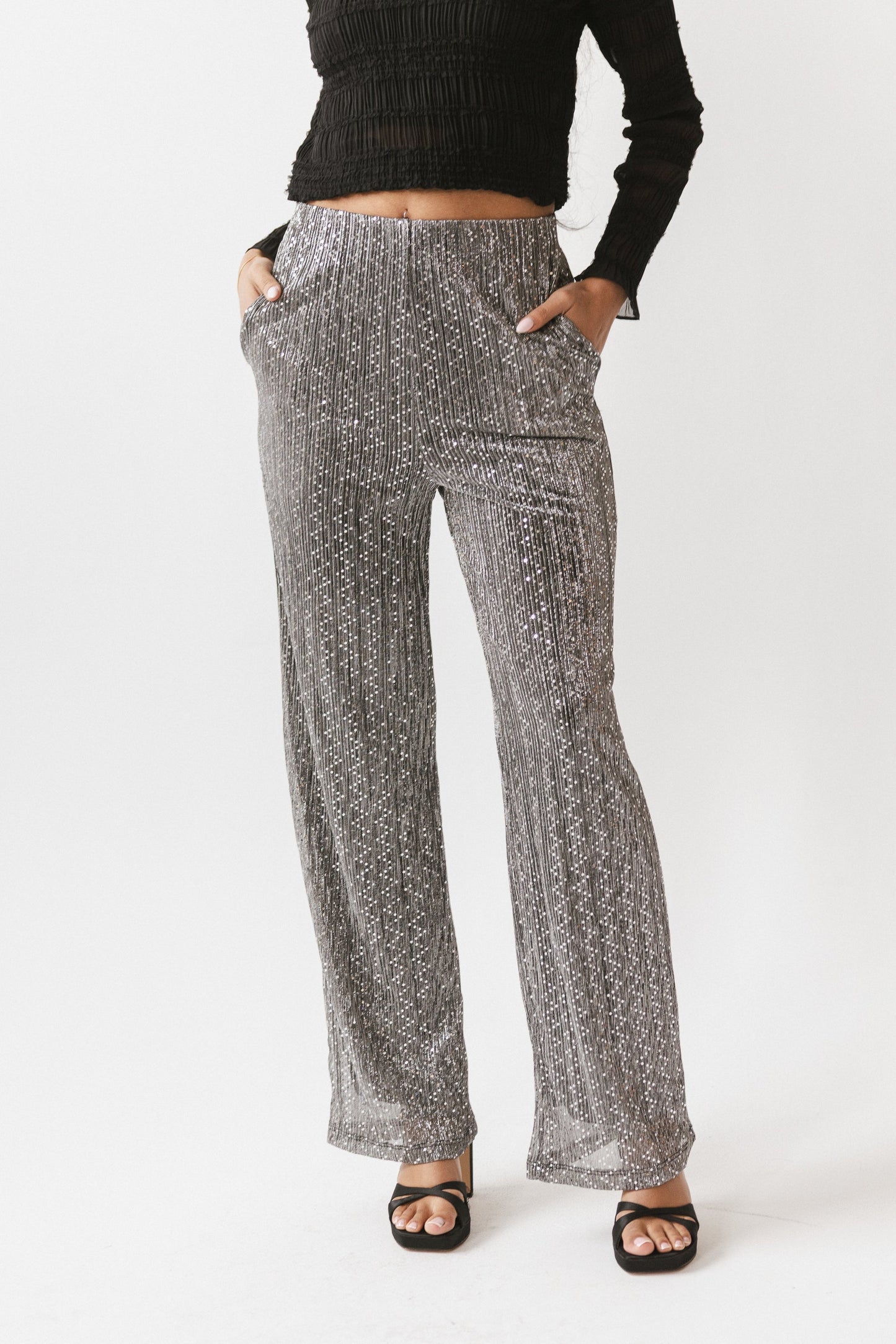 Clara Sparkly Wide Leg Pants - FINAL SALE