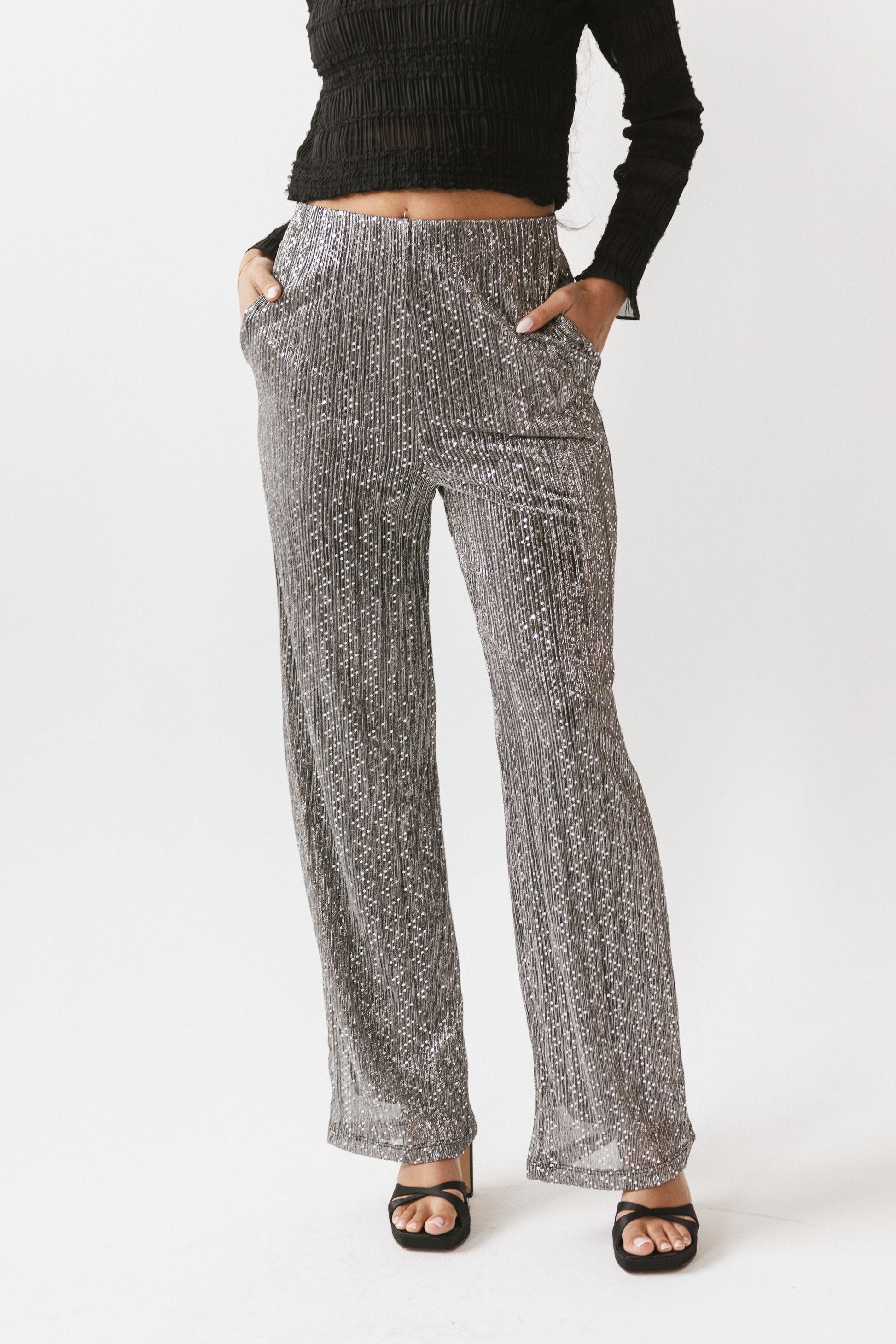 Clara Sparkly Wide Leg Pants - FINAL SALE