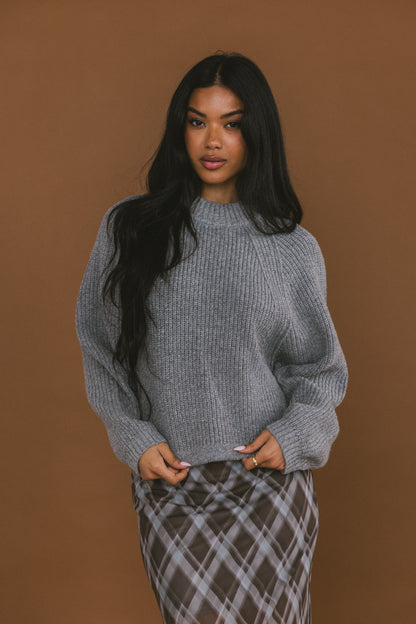 Shayla Knit Sweater in Grey