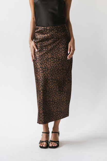 Camille Leopard Maxi Skirt