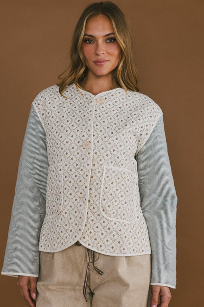 Lucas Quilted Jacket in Forest