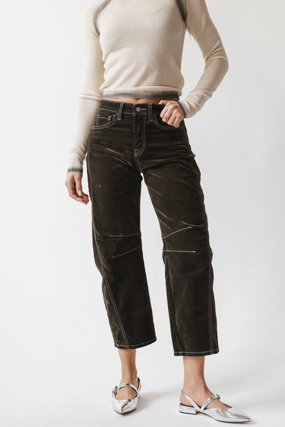 Rita Velvet Barrel Jeans - FINAL SALE